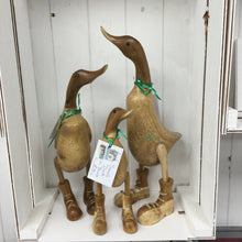 Load image into Gallery viewer, Wooden Ducks in Boots
