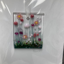 Load image into Gallery viewer, Pam Peters: Fused Glass Hanging Token Cards
