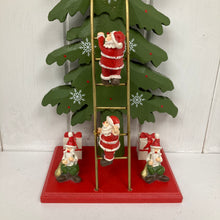 Load image into Gallery viewer, Small Xmas Tree with ladder and santas
