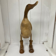 Load image into Gallery viewer, Wooden Ducks in Boots
