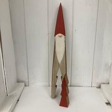 Load image into Gallery viewer, Wooden Santa/Red Tree
