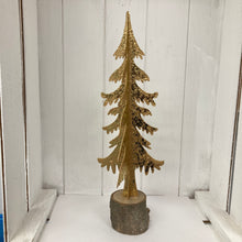 Load image into Gallery viewer, Metal Tree on Log Base
