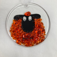 Load image into Gallery viewer, Fused Glass Sheep Hangings
