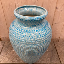 Load image into Gallery viewer, Decorative Blue Urn
