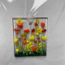 Load image into Gallery viewer, Pam Peters: Fused Glass Hanging Token Cards
