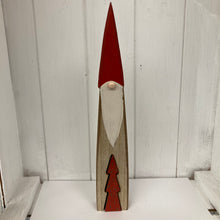 Load image into Gallery viewer, Wooden Santa/Red Tree
