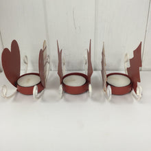 Load image into Gallery viewer, Set of 3 sleigh t-light holders
