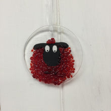 Load image into Gallery viewer, Fused Glass Sheep Hangings
