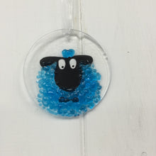 Load image into Gallery viewer, Fused Glass Sheep Hangings
