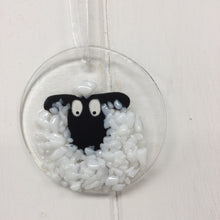 Load image into Gallery viewer, Fused Glass Sheep Hangings
