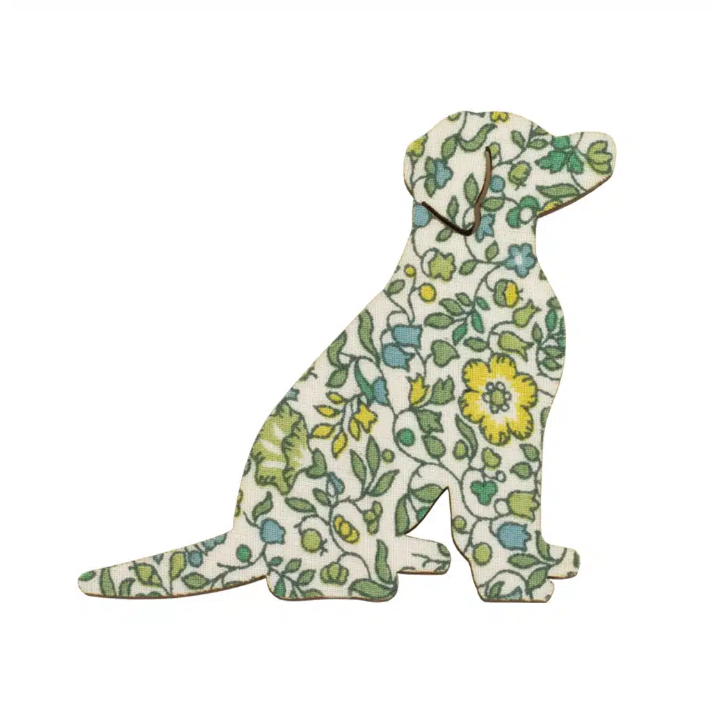 Sitting Dog Brooch