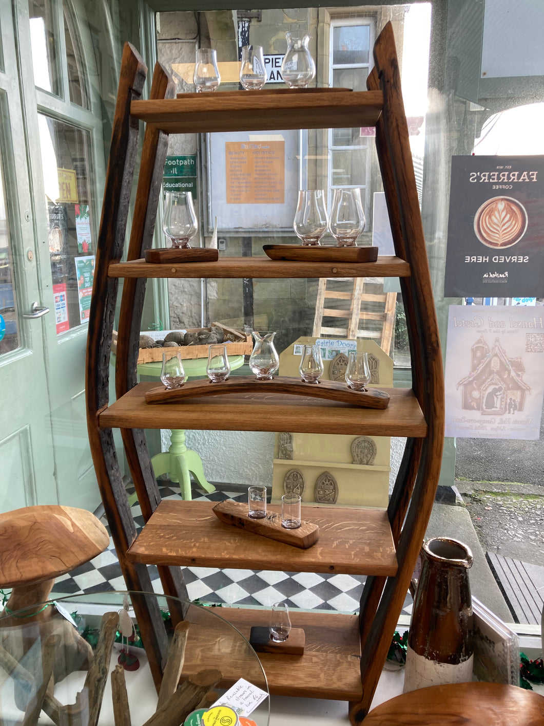 Whisky Barrel Large Bookshelf