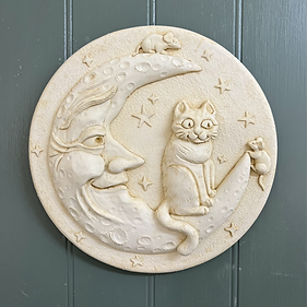 Cat on the moon Plaque