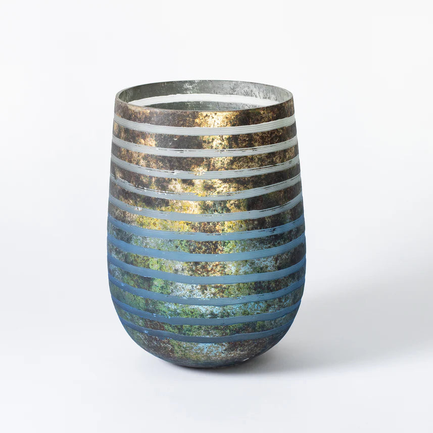 Gold Striped Votive