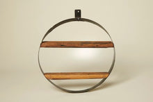 Load image into Gallery viewer, Whisky Barrel Hoop Shelf - 2 shelves
