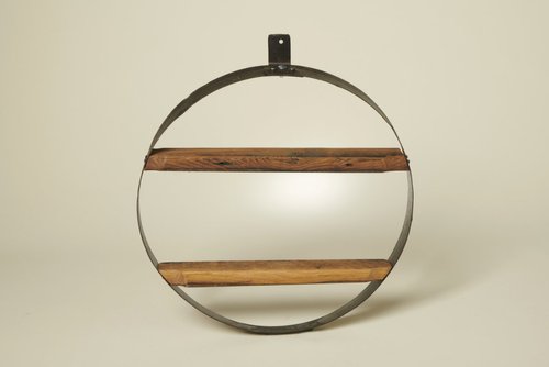 Whisky Barrel Hoop Shelf - 2 shelves