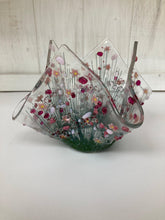 Load image into Gallery viewer, Blooming Flower Fused Glass Tea light Vases by Pam Peters - The Coast Office
