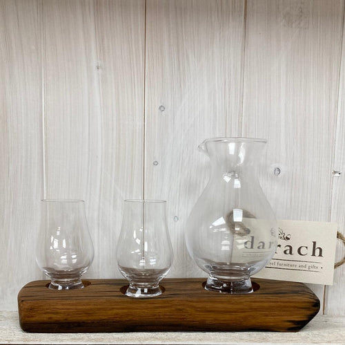 Double Whisky Barrel Glass and Jug Holder - The Coast Office