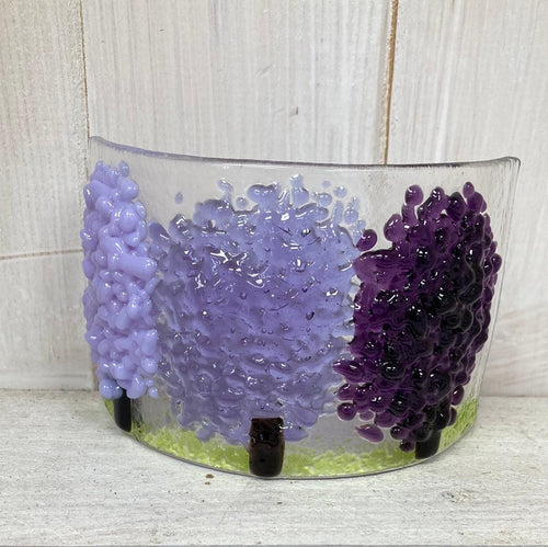 Purple Fused Glass Tree Curve - The Coast Office