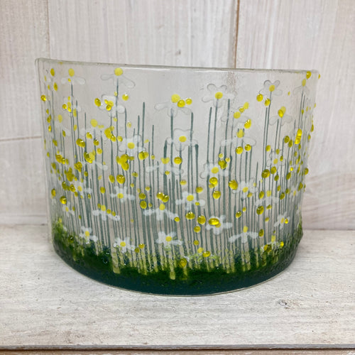 Daisy Fused Glass Flower Curve - The Coast Office